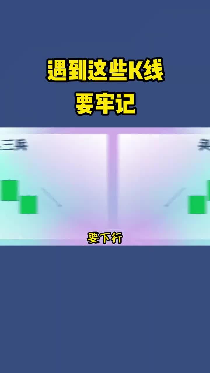 遇到这些K线，要牢记