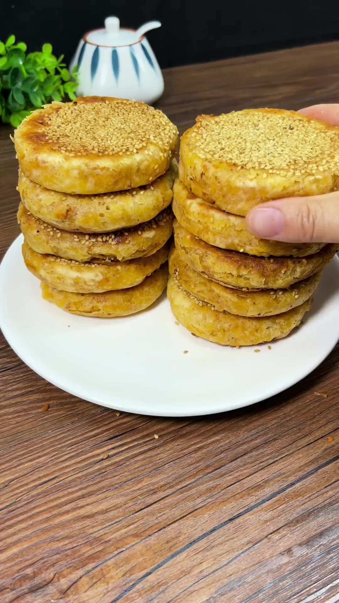 怎么吃都吃不够的烧饼，咸香酥脆太好吃了