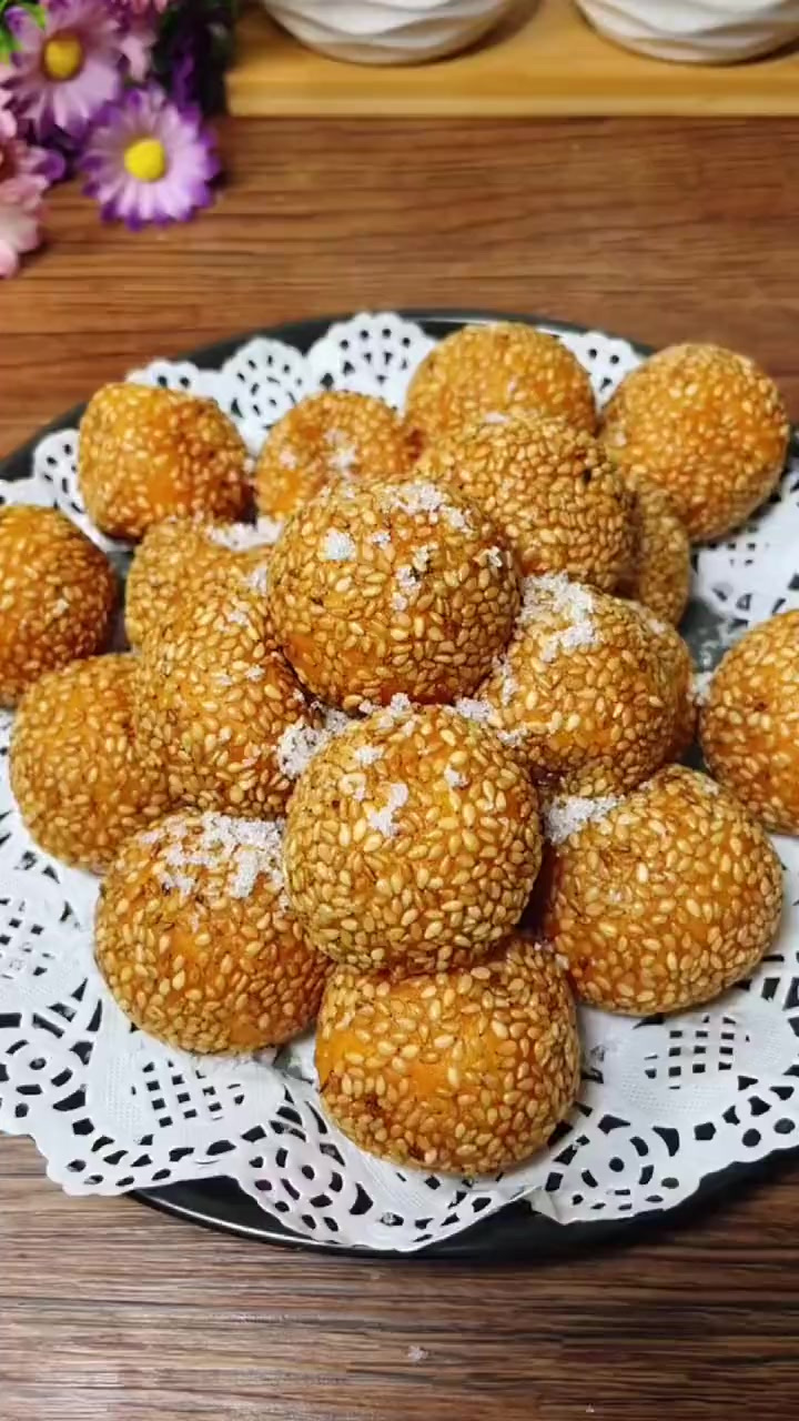 大家快点做起来吧红薯糯米丸子