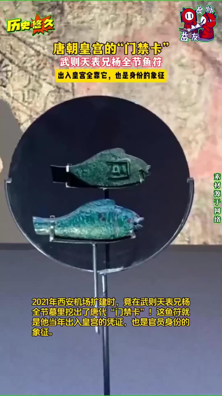 武则天表兄杨全节的鱼符:唐朝皇宫通行的关键证件
