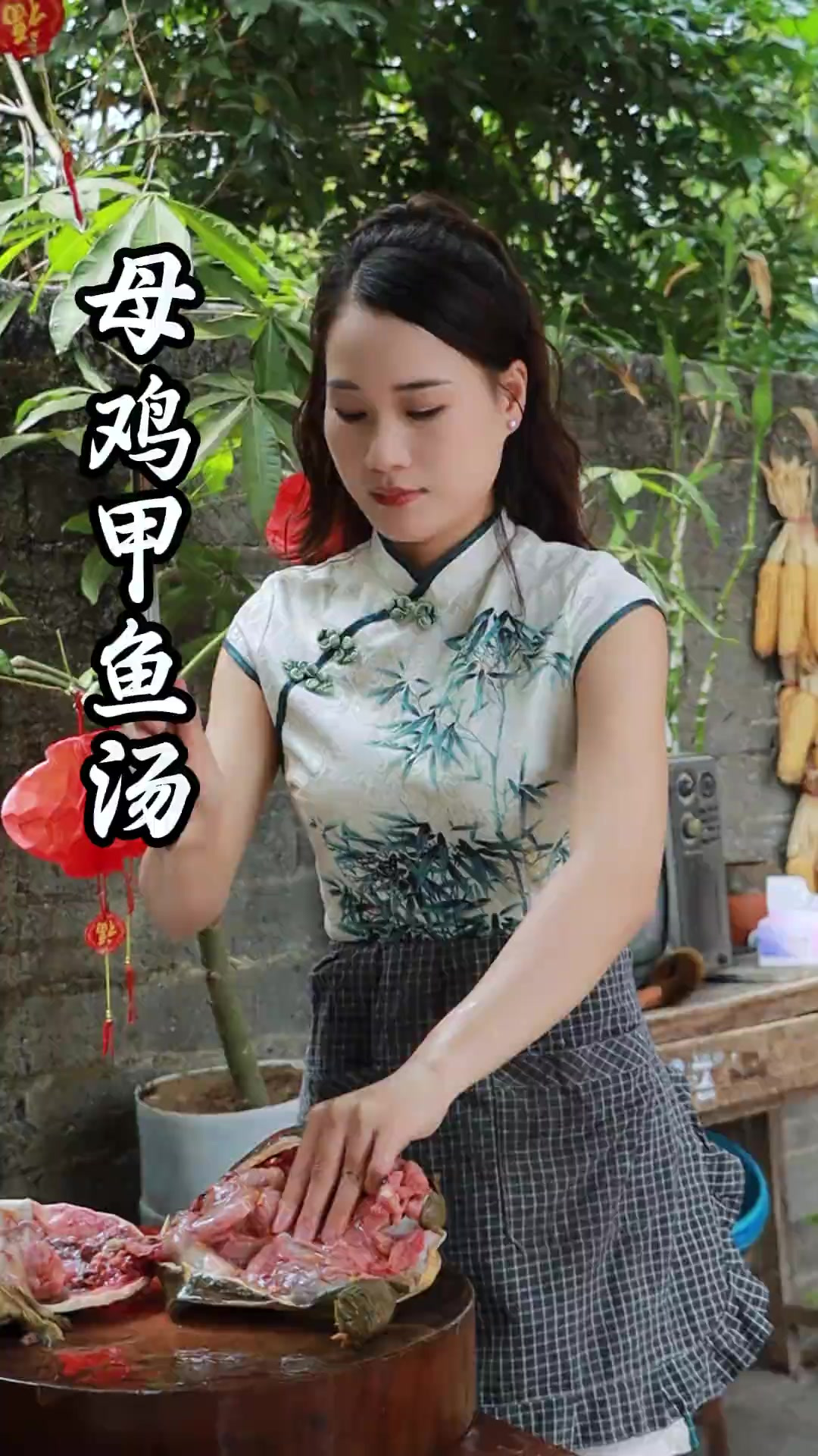 美美半路掉了个王八,捡回去给五姐整个王八汤,甲鱼母鸡汤