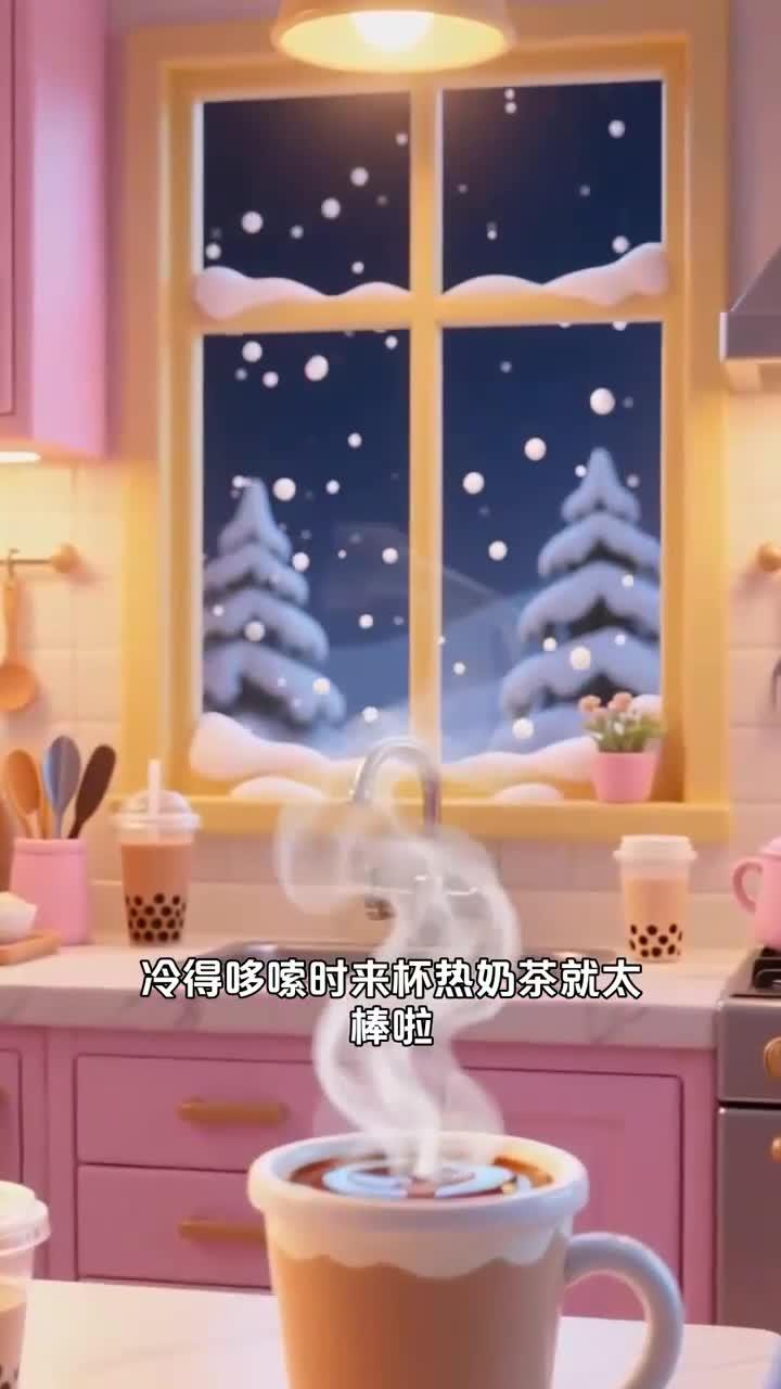 寒潮来袭,多喝热奶茶 + 珍珠 + 椰果 + 布丁 + 奶盖 + 奥利奥,暖身解馋