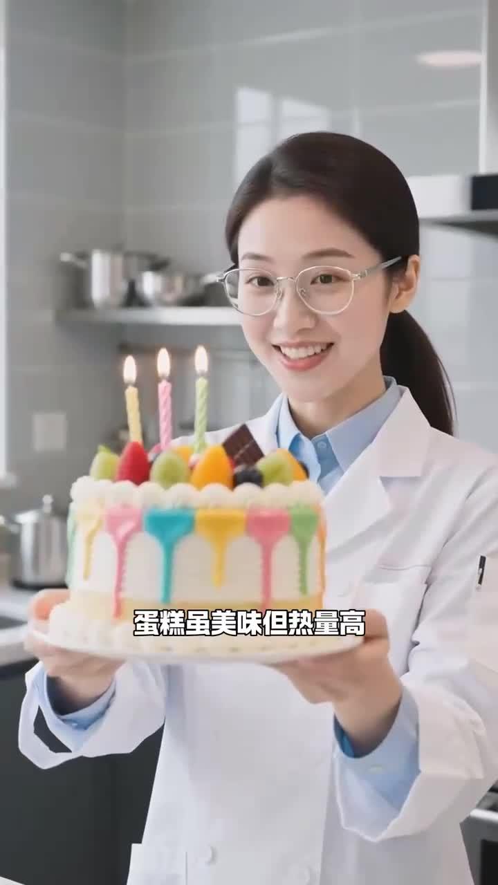 少吃蛋糕,控制热量摄入