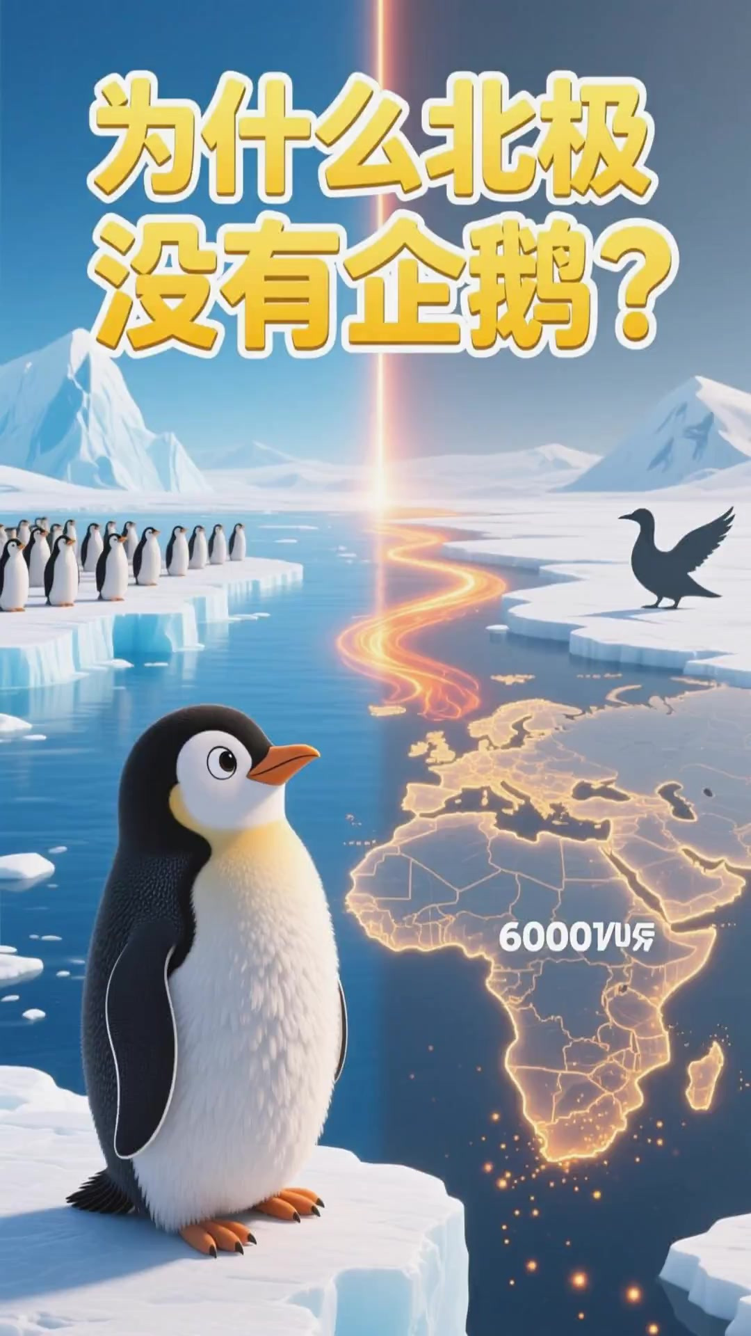 少儿科普百科,为什么北极没有企鹅呢?