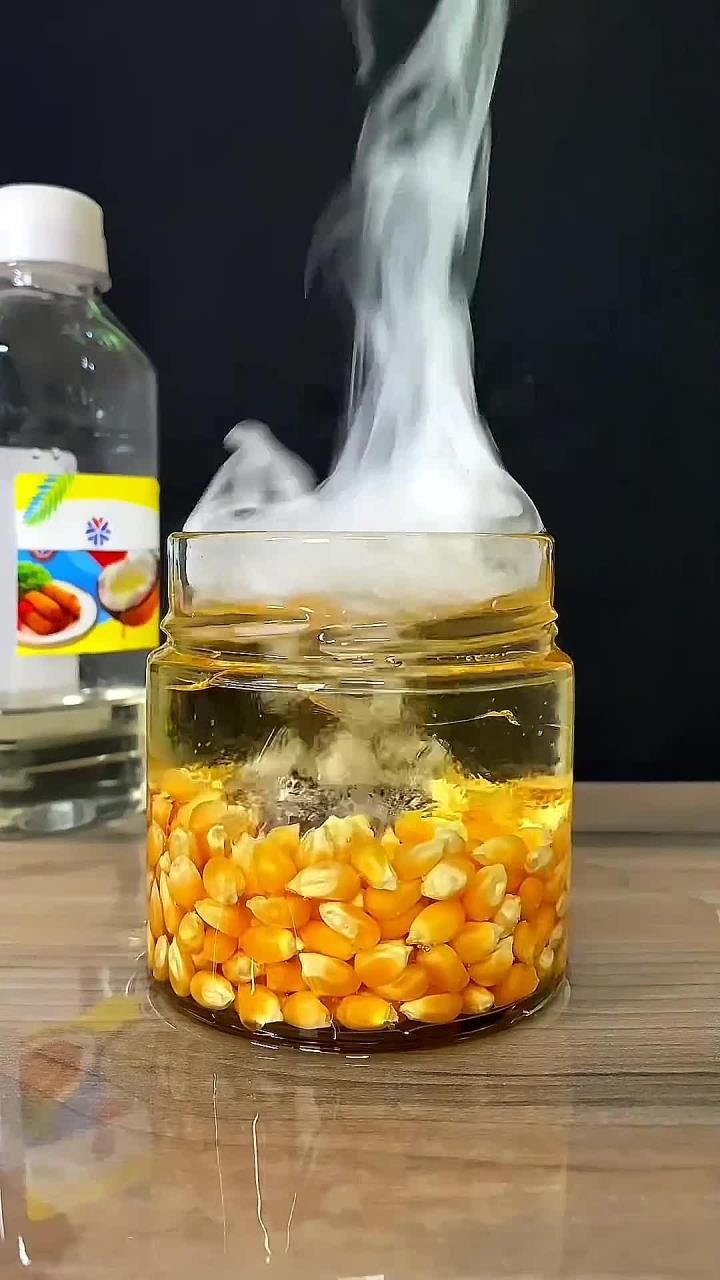 用椰子油炸爆米花好解压