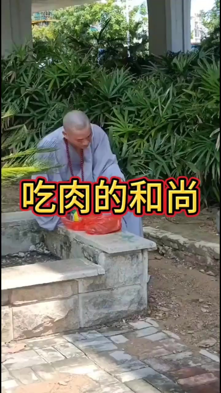 现在的和尚都大鱼大肉的吃着