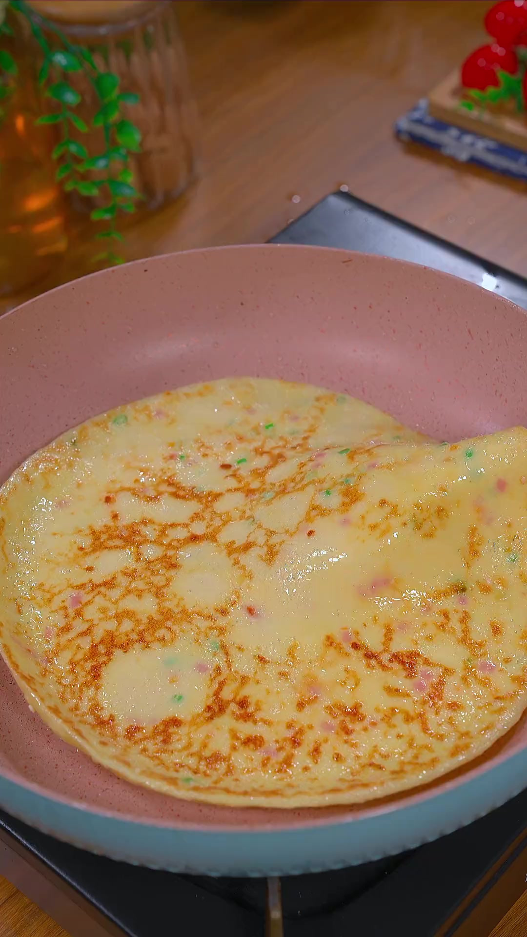 开学啦,学会这道牛奶鸡蛋饼,早餐3分钟搞定～