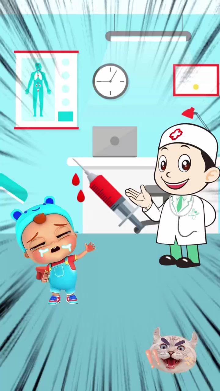 仔仔做梦打针吓哭了