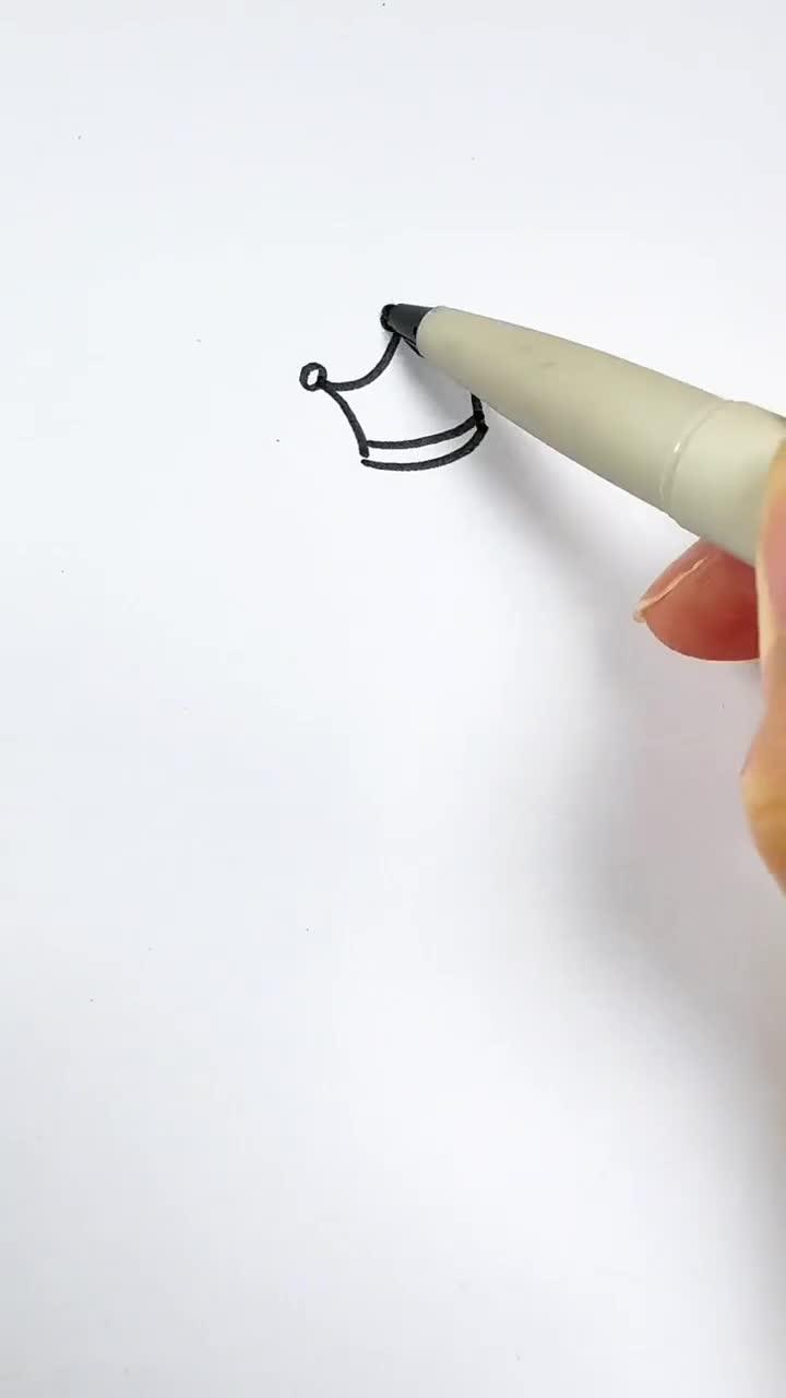 鲸鱼简笔画