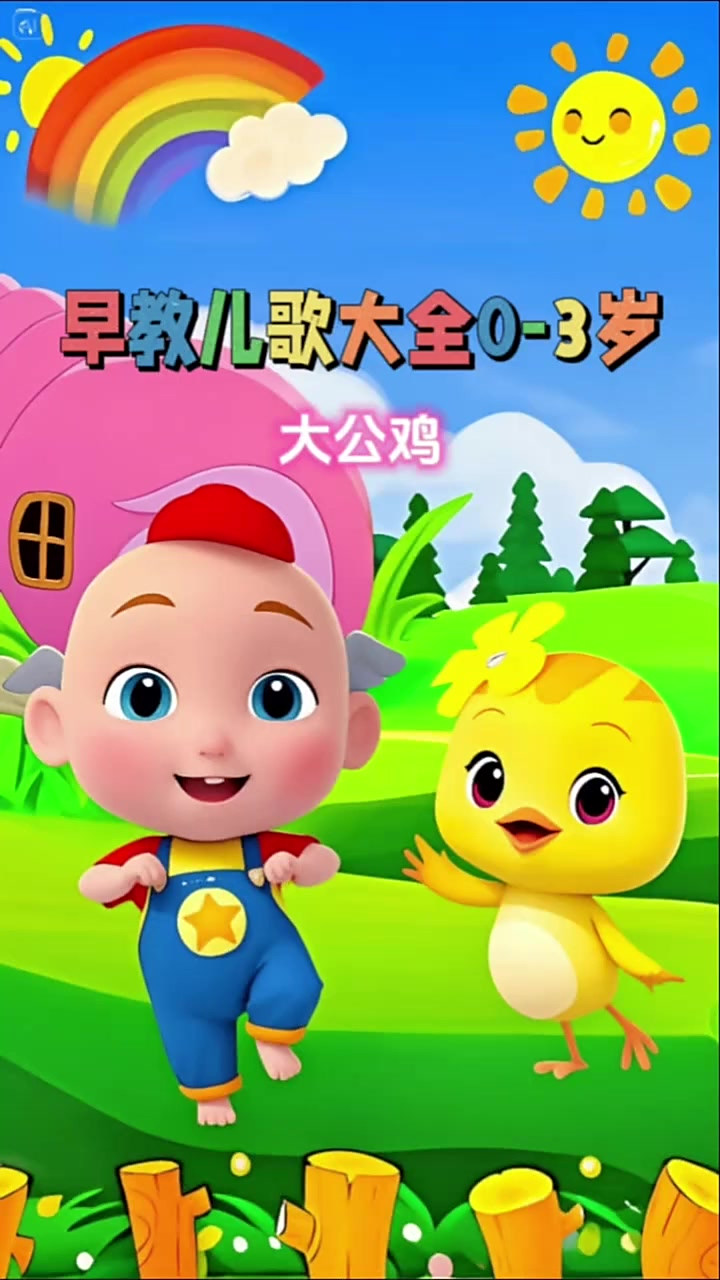 儿歌之大公鸡 1-3岁儿歌大全