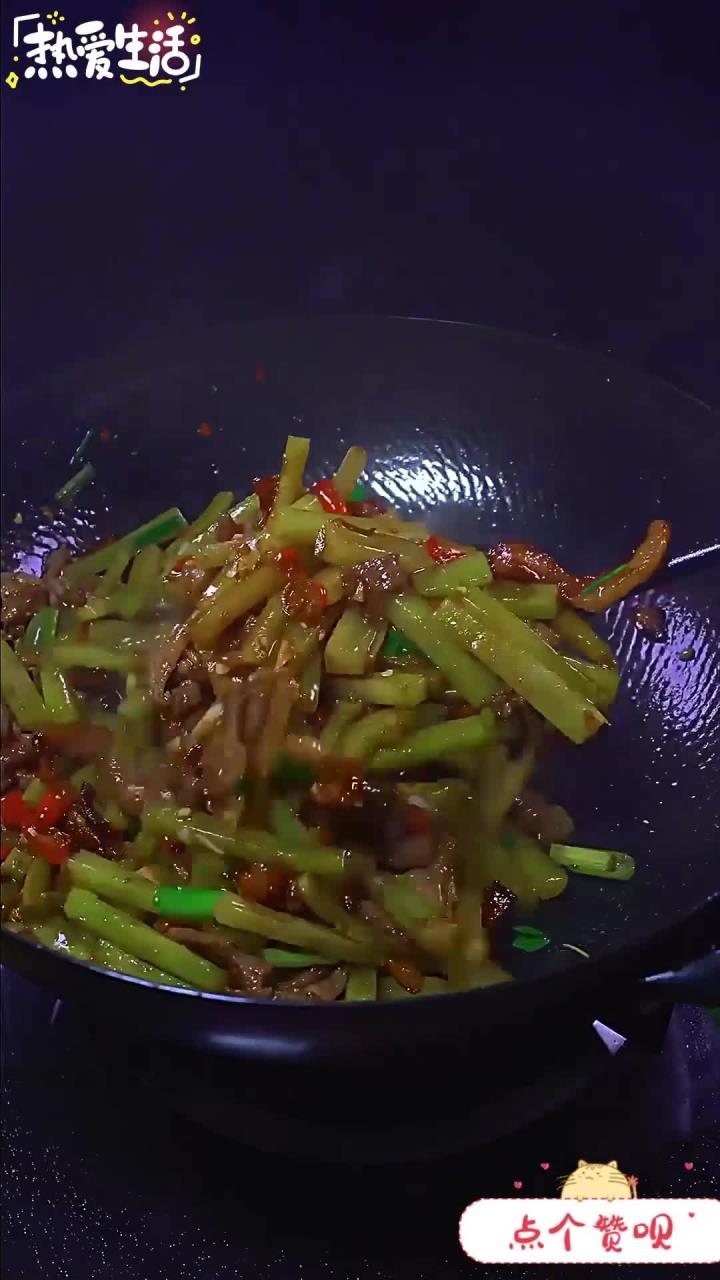 莴笋炒肉 家常菜 湘菜