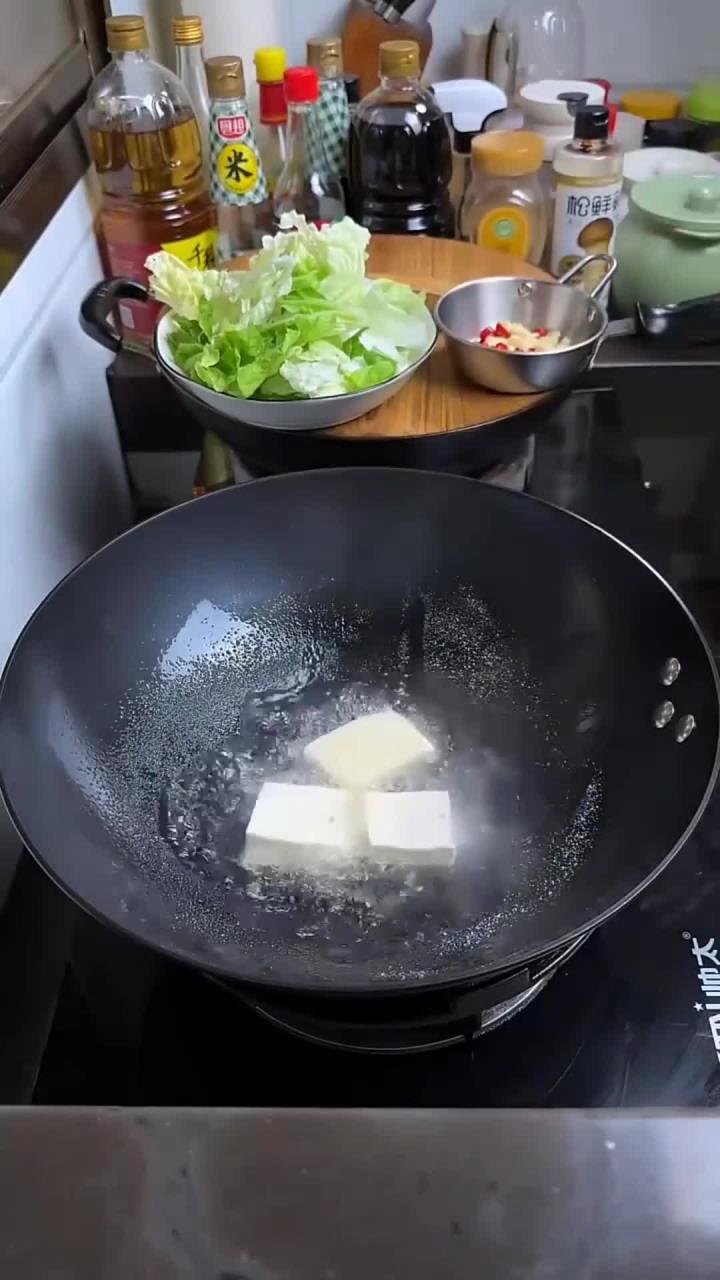 白菜炖豆腐老好吃了