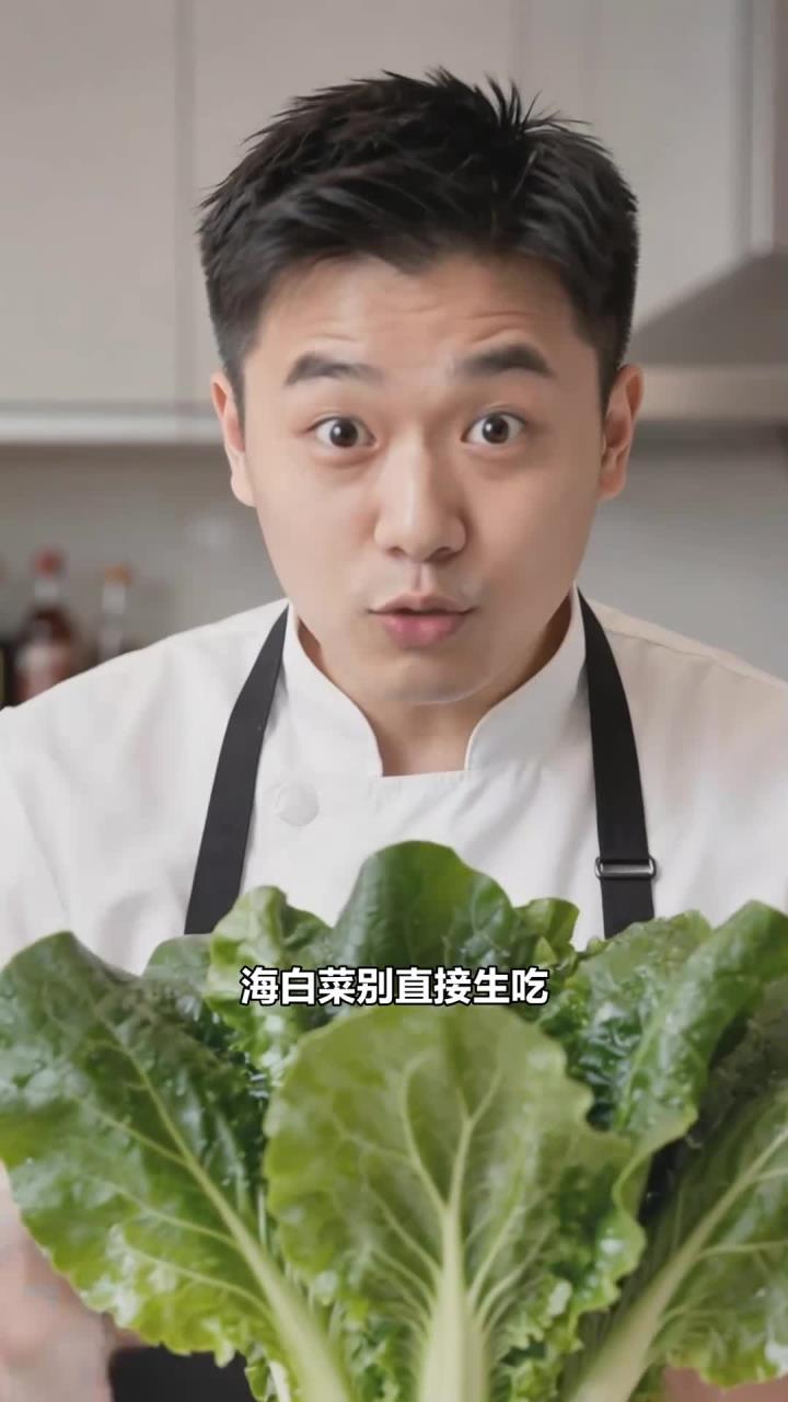 海白菜别生吃,凉拌焯水更安全,口感更脆