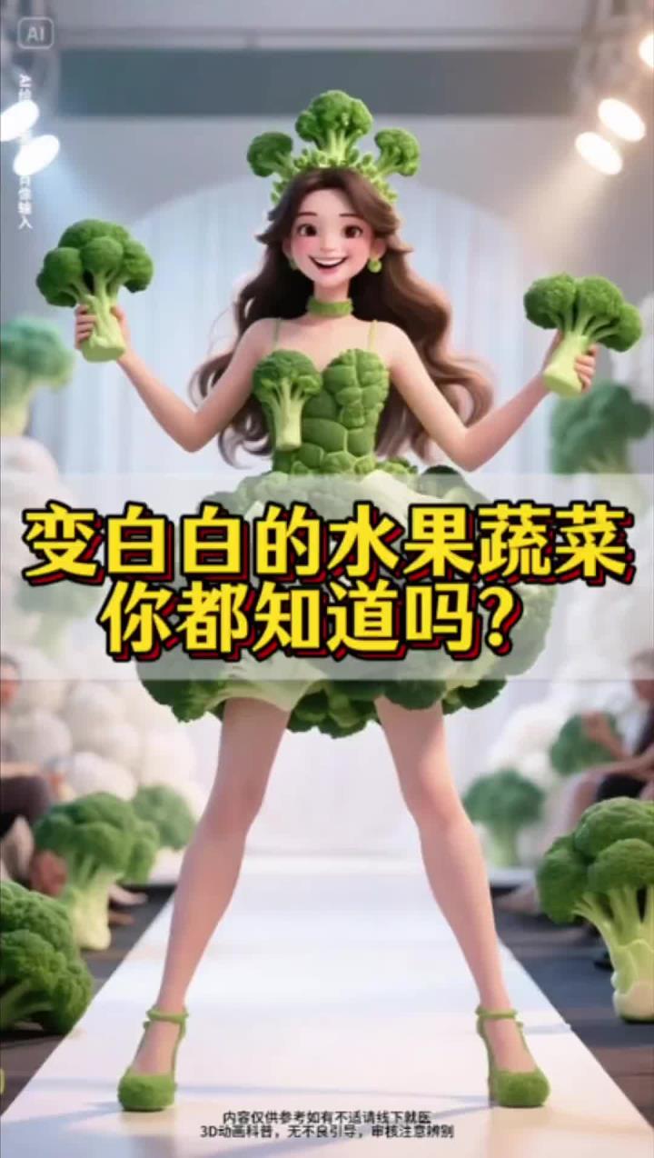 变白白的水果蔬菜,你都知道吗?