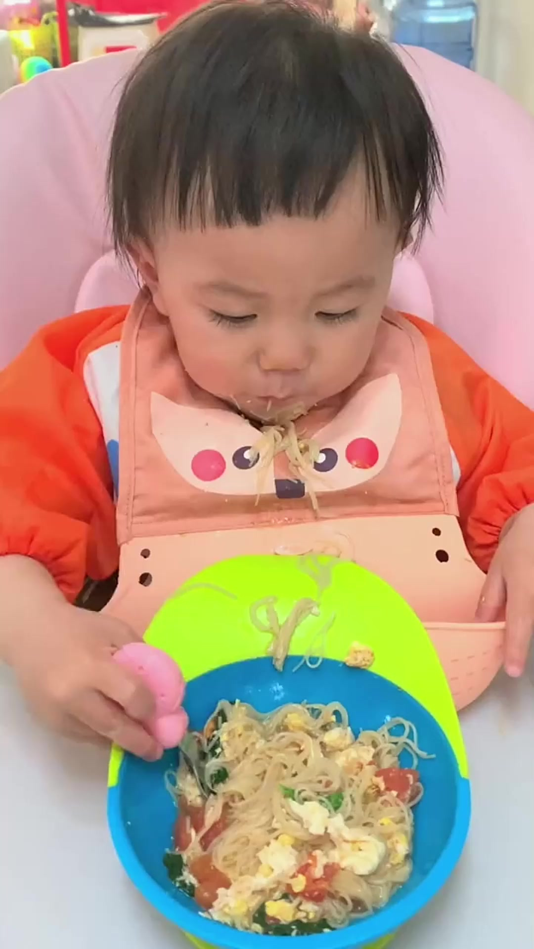 西红柿青菜鸡蛋面和多春鱼多春鱼太惨了还没上镜就被糖果吃光了