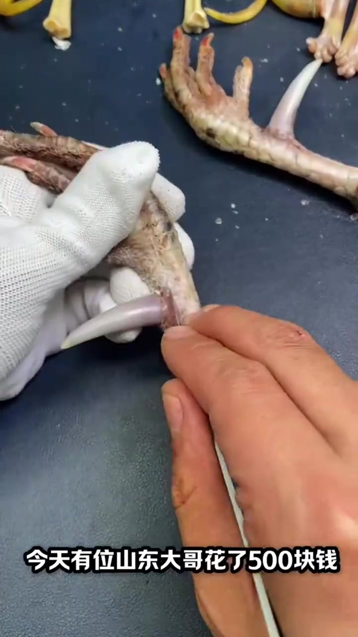 这对鸡爪子做出来,给大哥高兴坏了,真漂亮