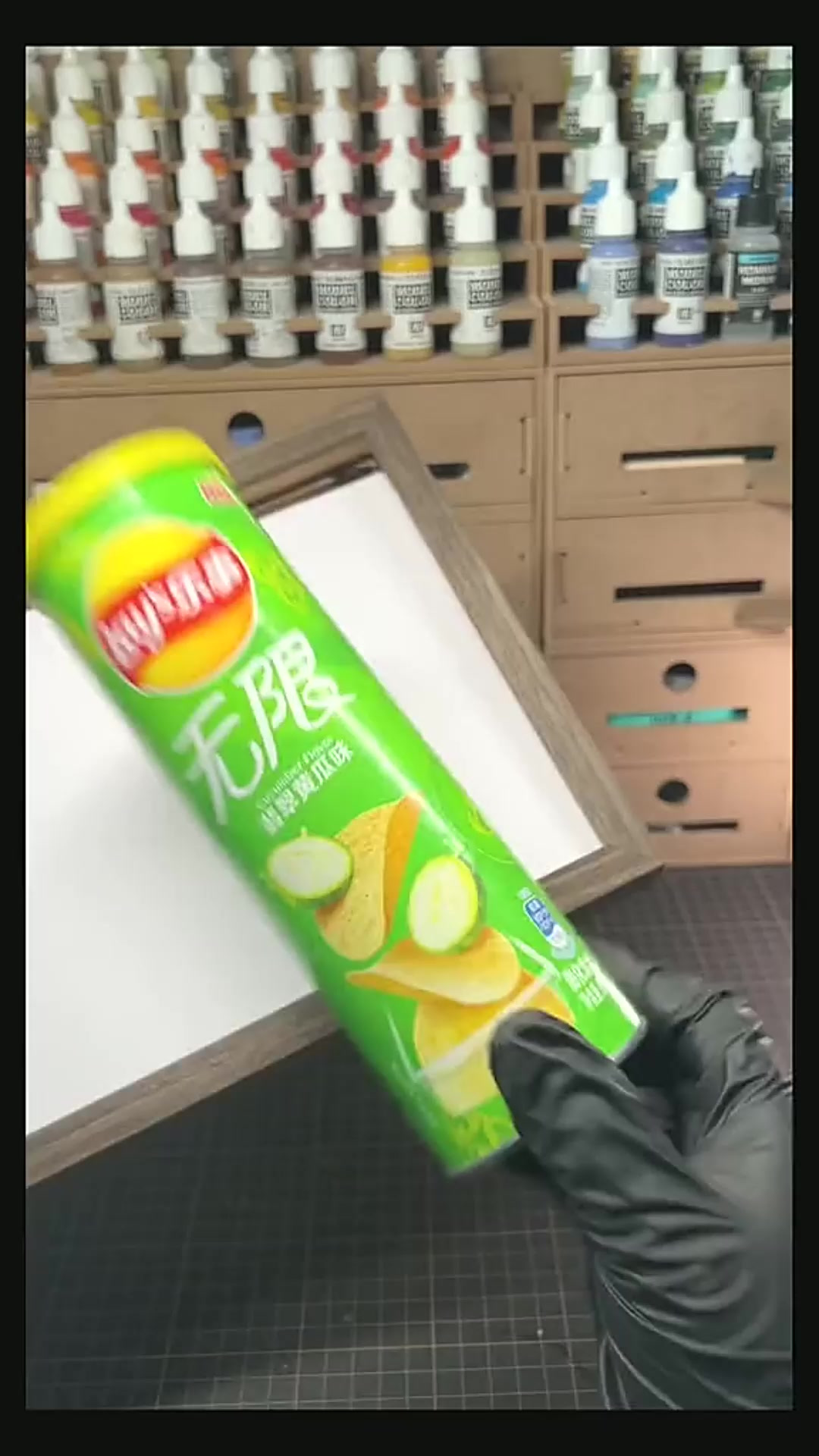 薯片桶就能做的场景,1个视频教会你