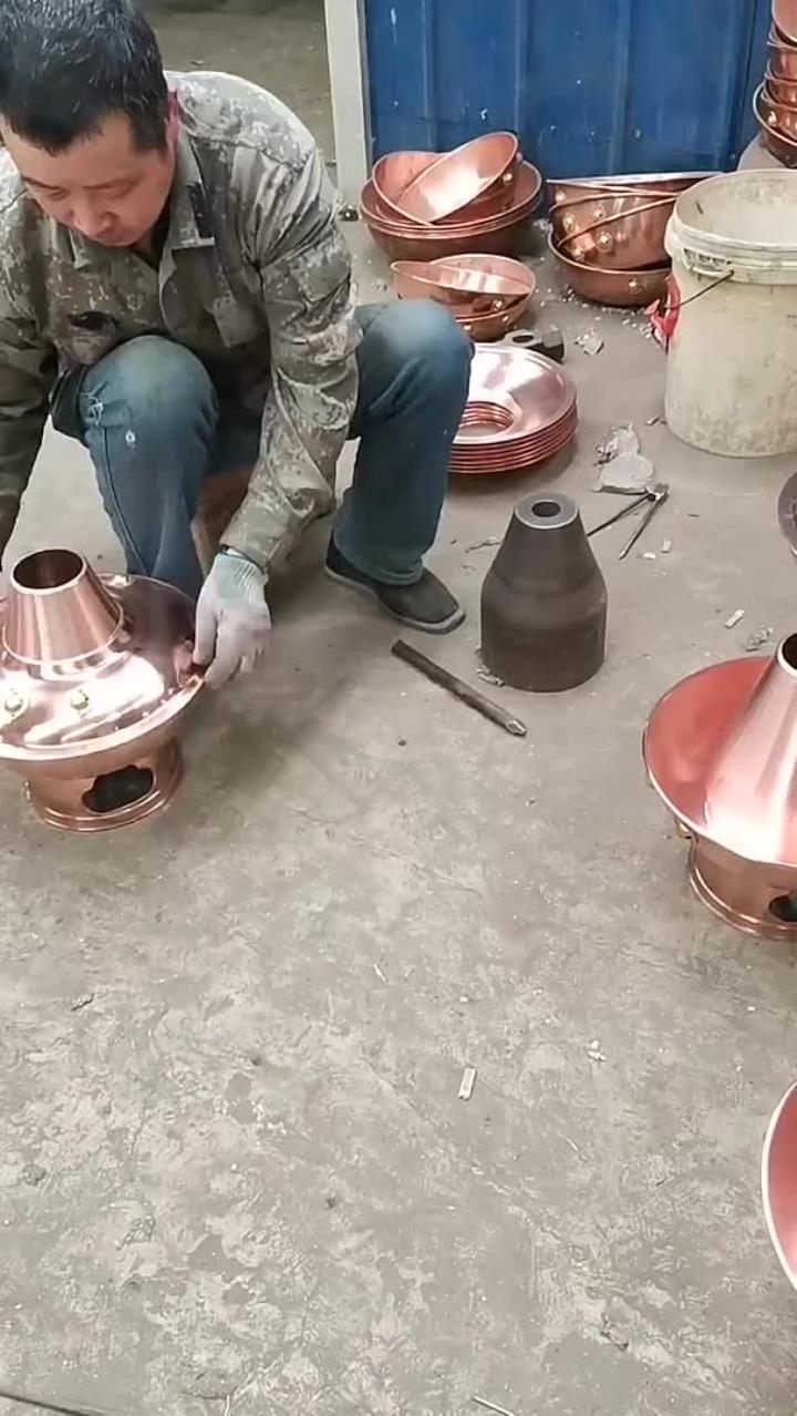 纯手工制作铜火锅,这样的技术没多少人会了