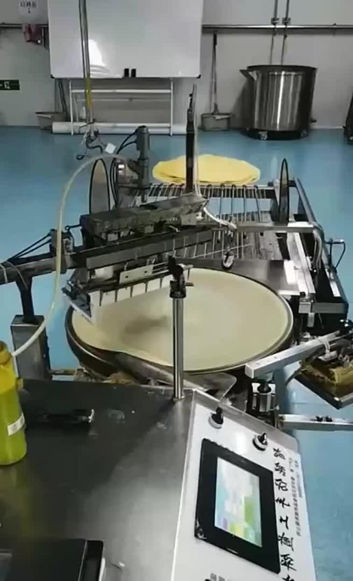 机械自动化制作东北软煎饼 就是快啊