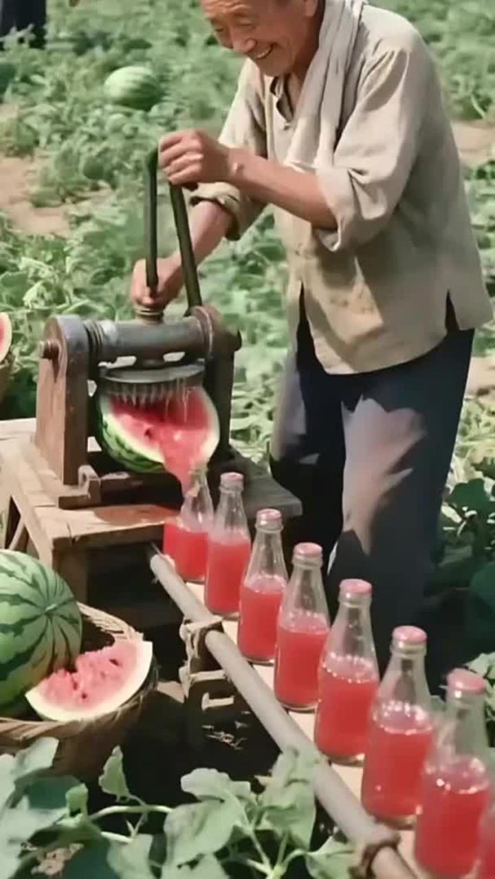 制作西瓜汁