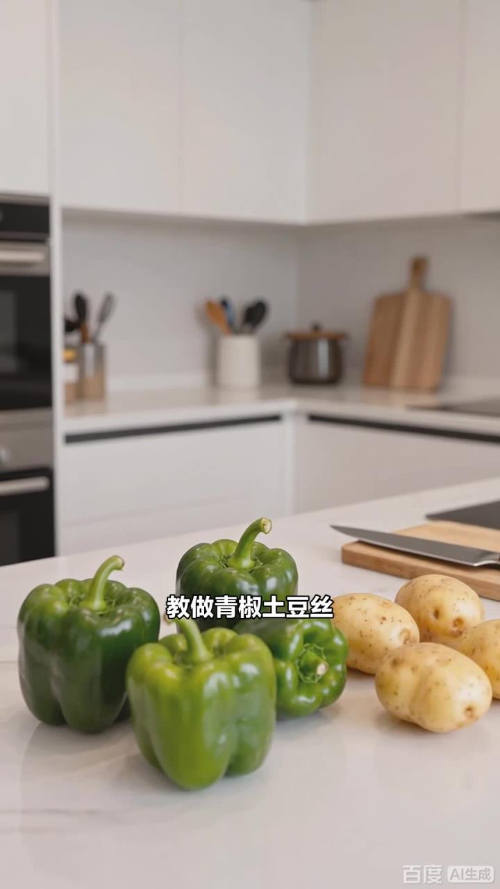 青椒土豆丝，家常味道，下饭又健康