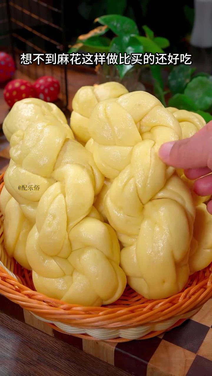 麻花家常做法,竟比买的更味,清爽不腻,软绵可口,许多人从未尝试,真心面