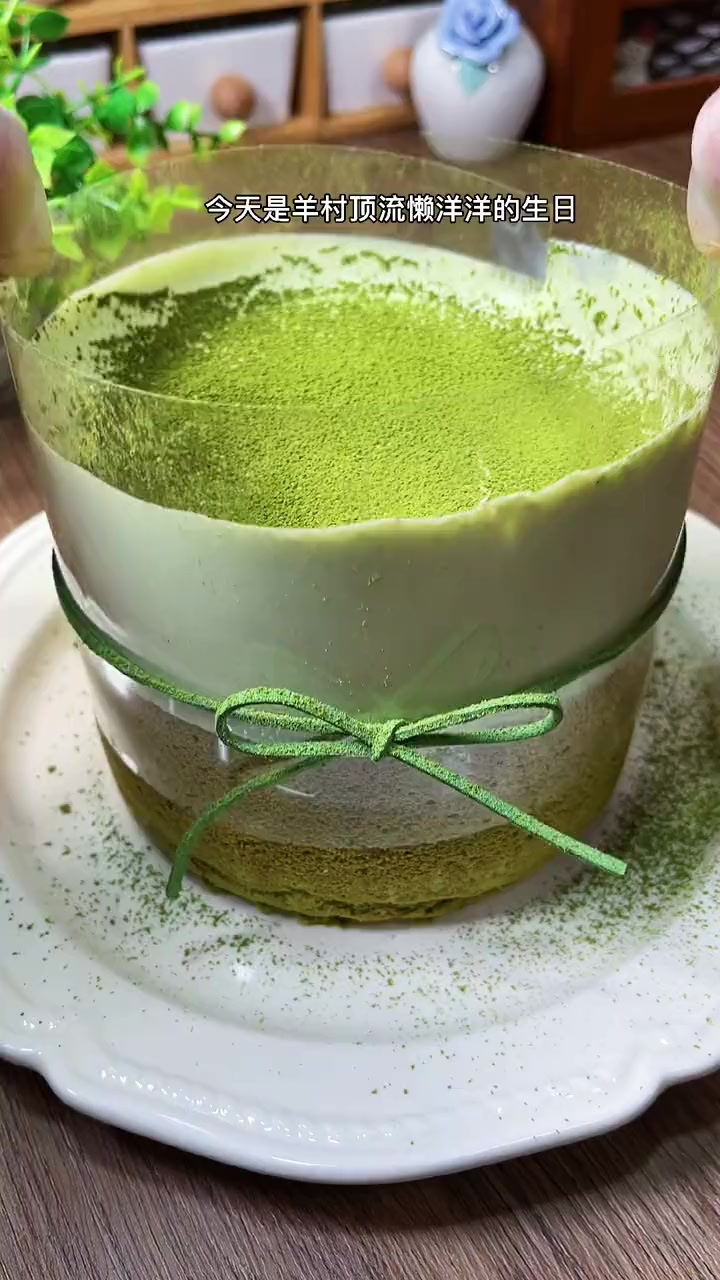 抹茶爆浆蛋糕~小清新治愈系 懒洋洋最爱的绿色蛋糕