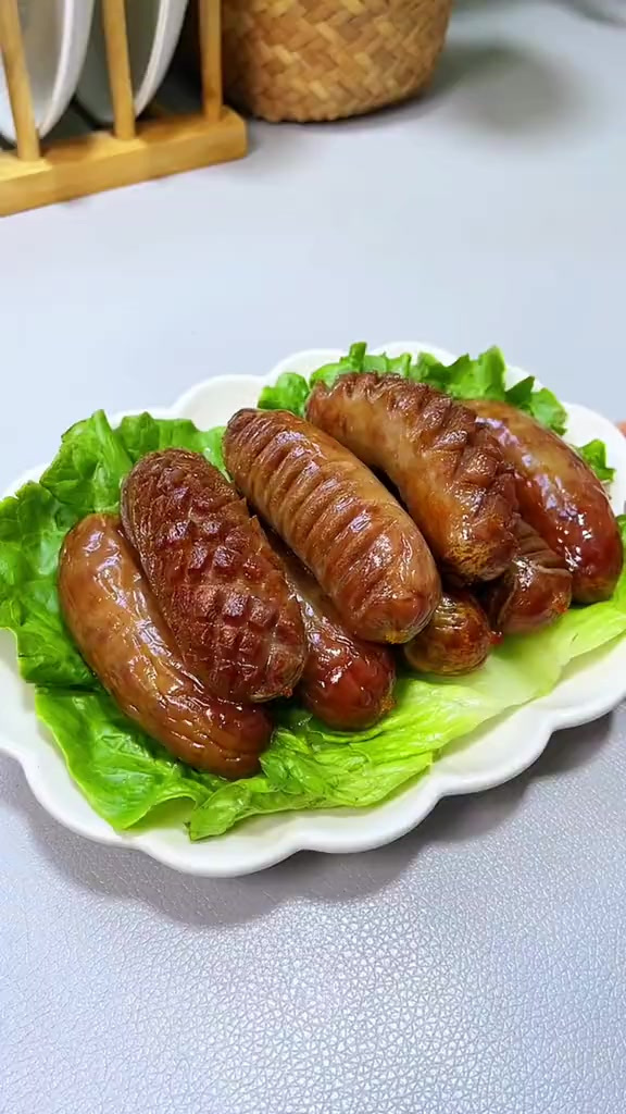 满满肉感的牛肉烤肠,没有乱七八糟的添加,太香了