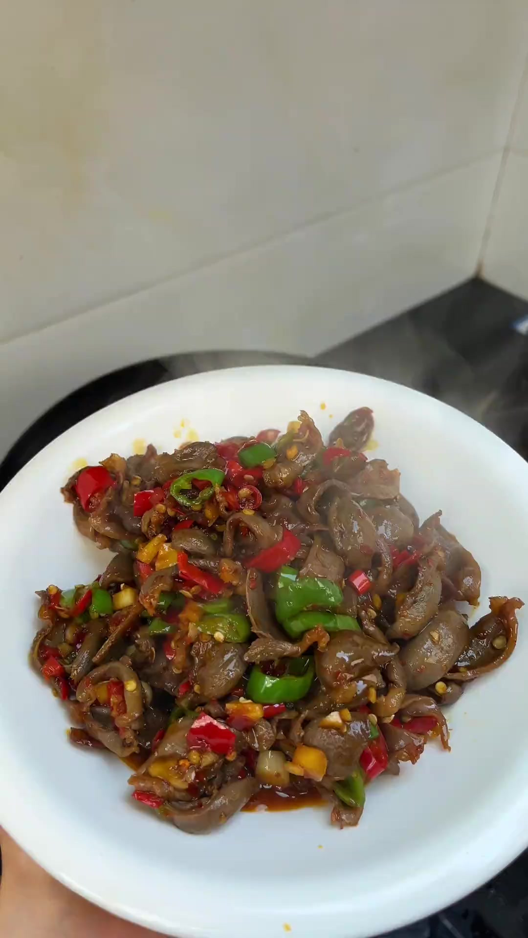 辣炒鸡胗这样做真的太下饭了