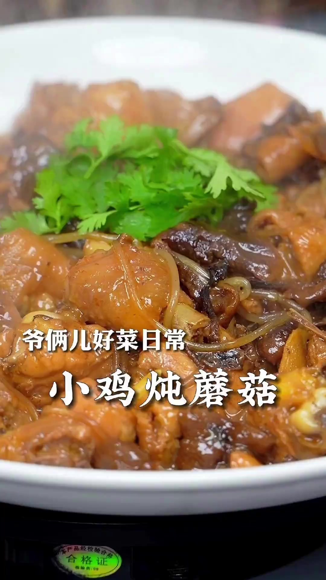 小鸡炖蘑菇香疯了～榛蘑和粉条是这盘菜的灵魂，鲜嫩入味