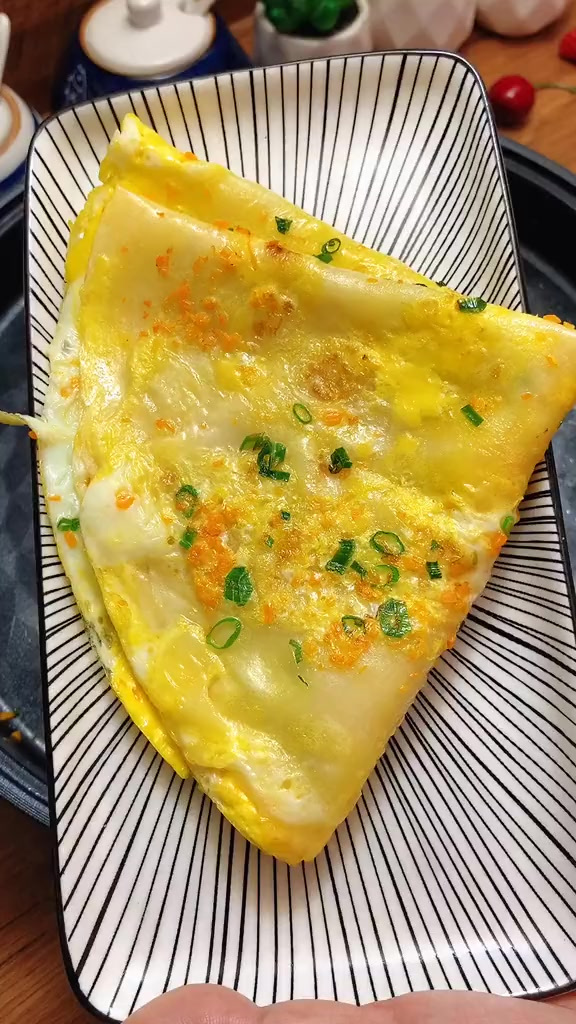 不到半斤面粉，做了四张牛奶早餐饼，简单快速，很适合早餐