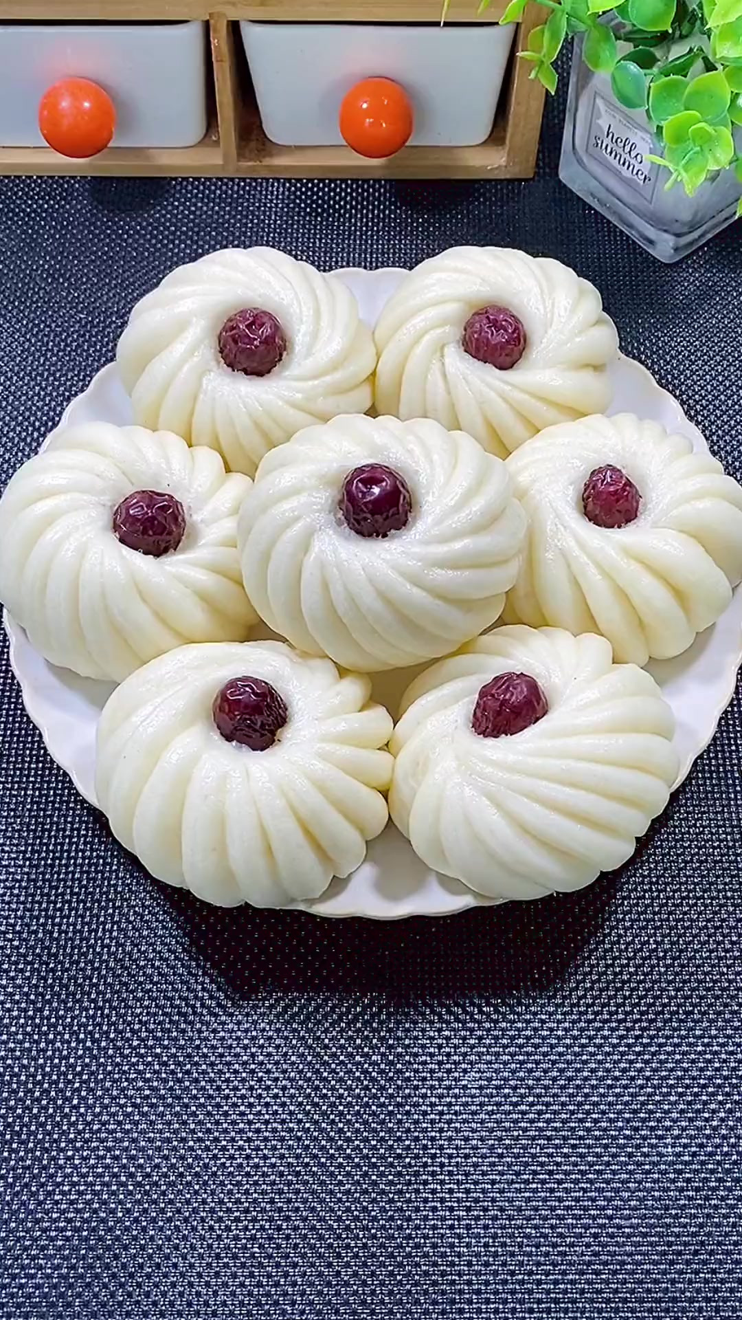 大家快点做起来吧枣花馒头