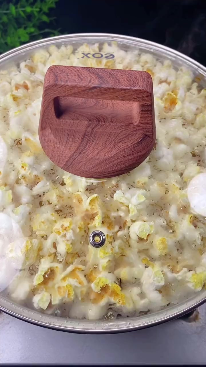 在家也可以做爆米花，一大锅超满足