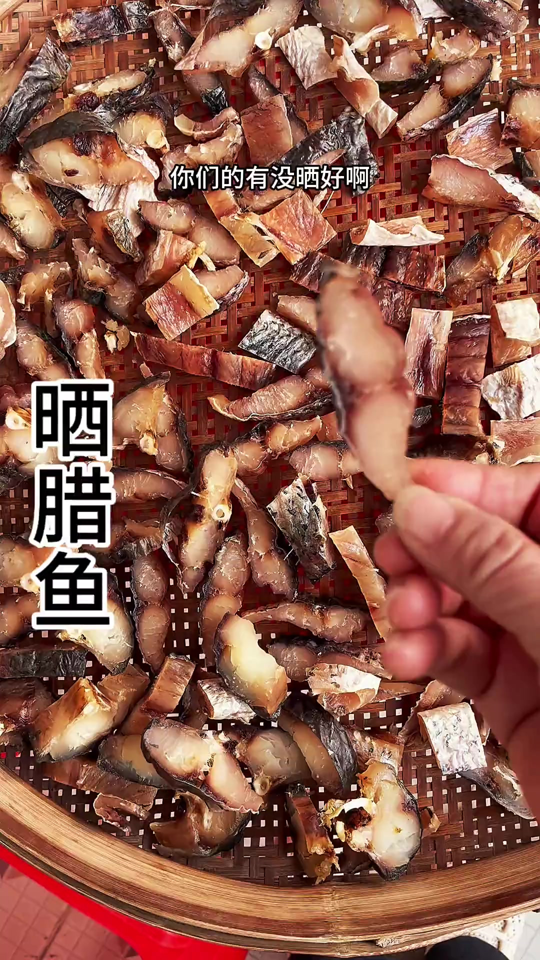 晒腊鱼 快过年了你们的腊货晒好了吗