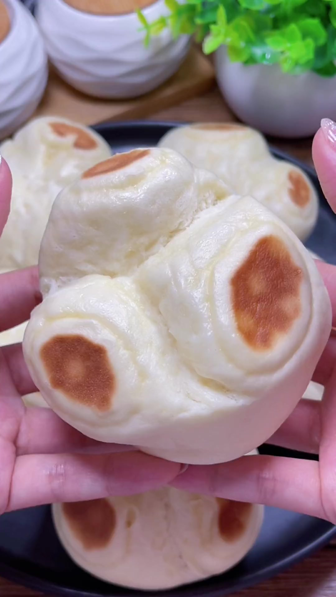 超级好吃的奶香开花大馒头，做法特别简单