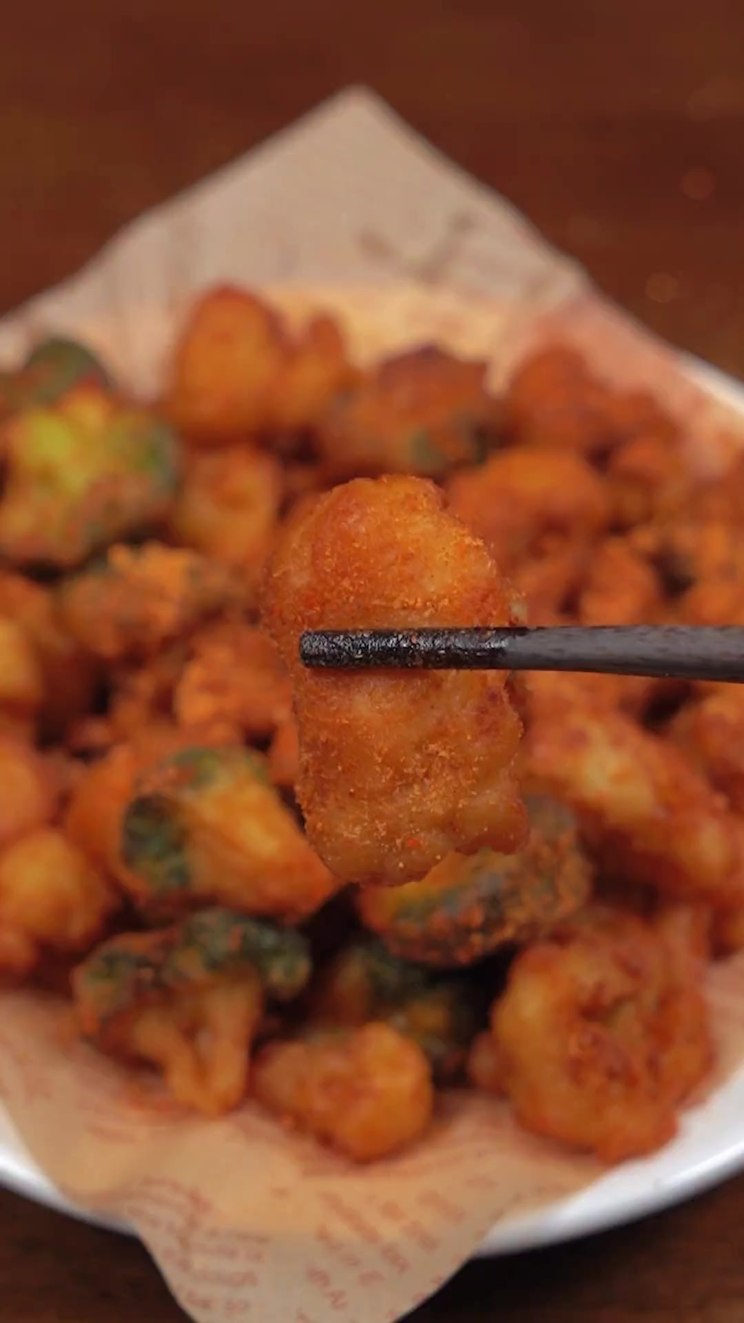 真没想到炸蔬菜会这么好吃,酥酥脆脆的,越吃越香