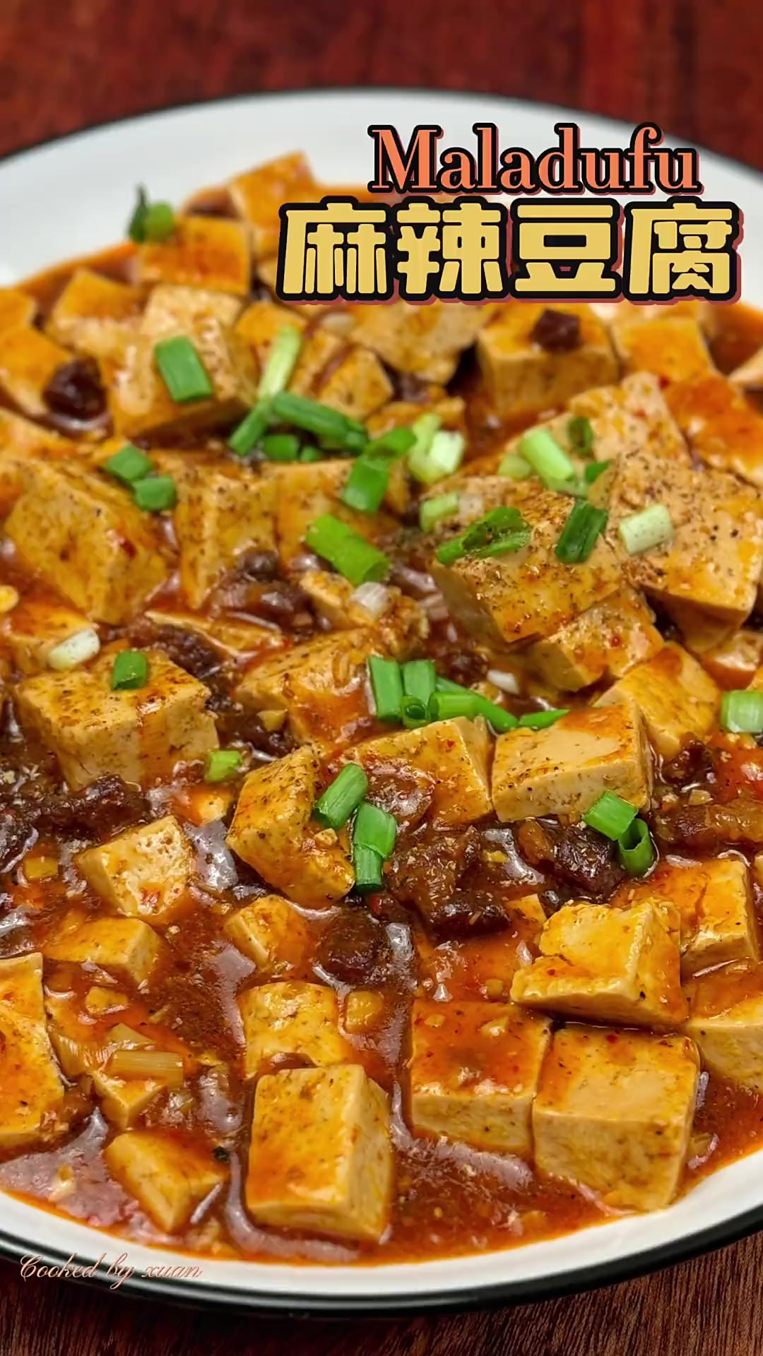 私房麻辣豆腐家常做法，每一块豆腐都入味