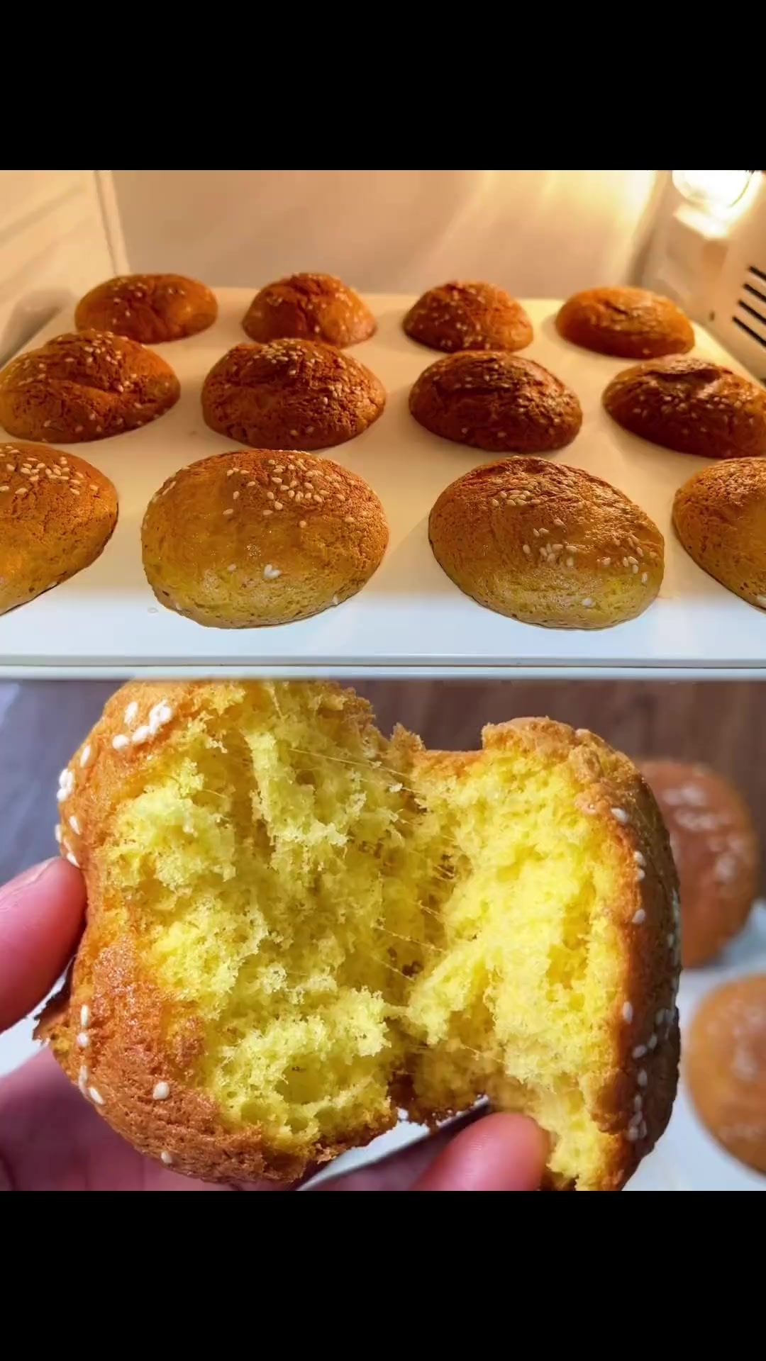 拔丝蛋糕咸香松软可以拉出丝的肉松小蛋糕