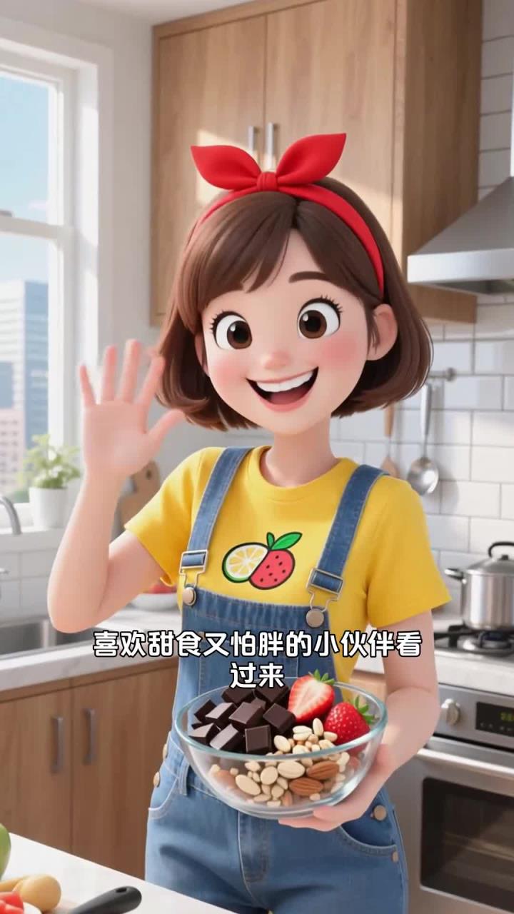 甜食 “健康搭”:黑巧克力 + 水果 + 坚果,甜而不腻