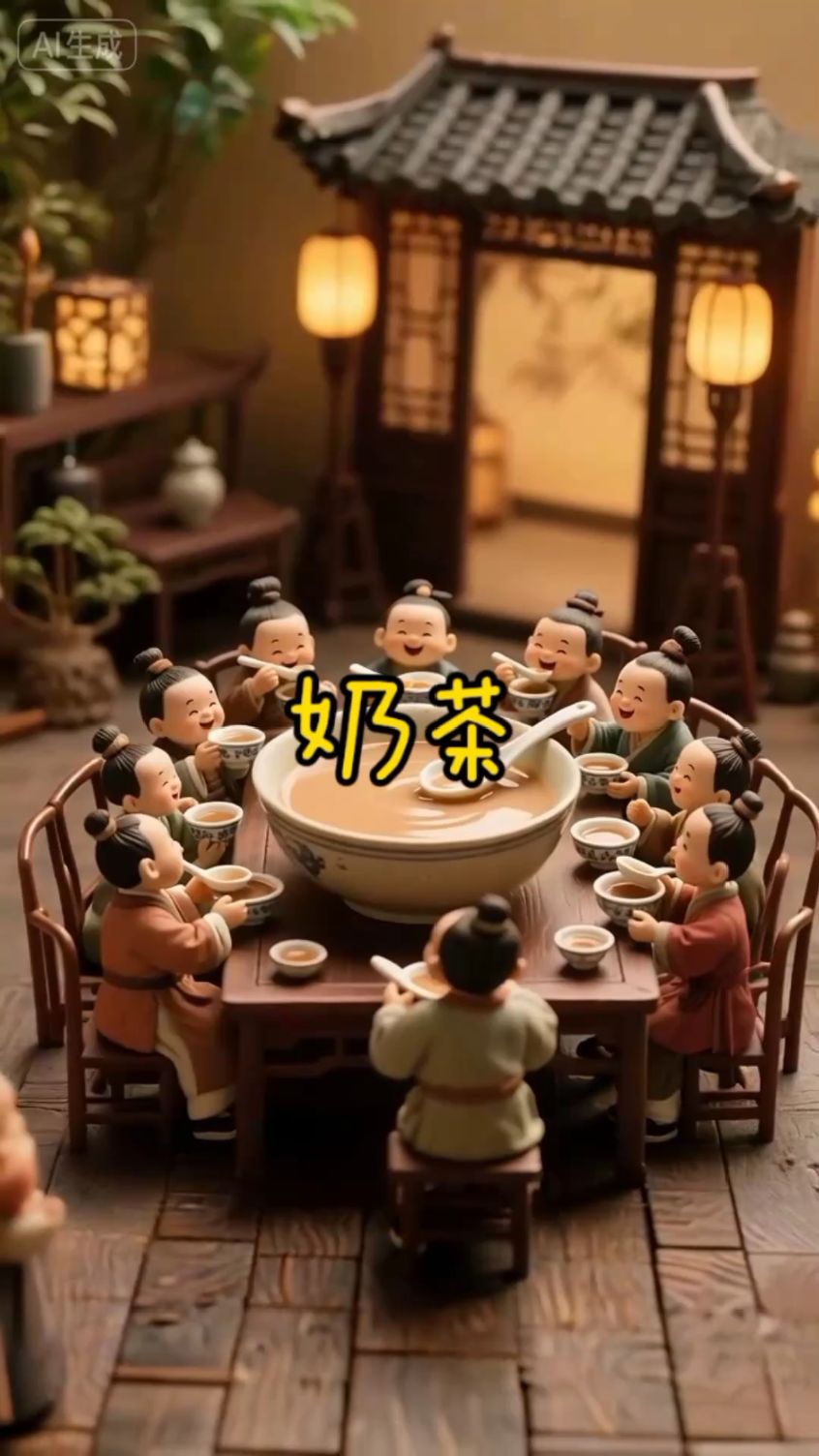 小人国的奶茶,真香!
