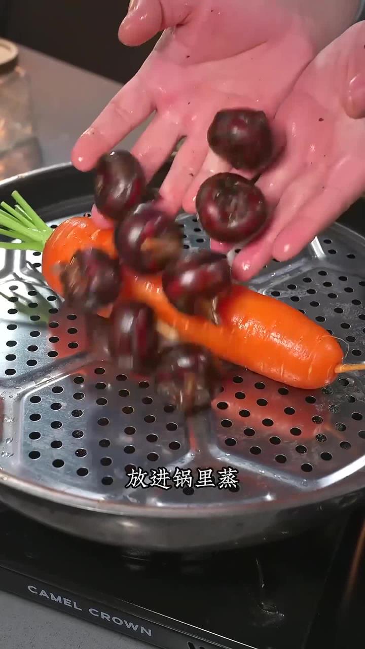 马蹄蒸肉饼,孩子特别爱吃的一道菜,做法简单又美味～