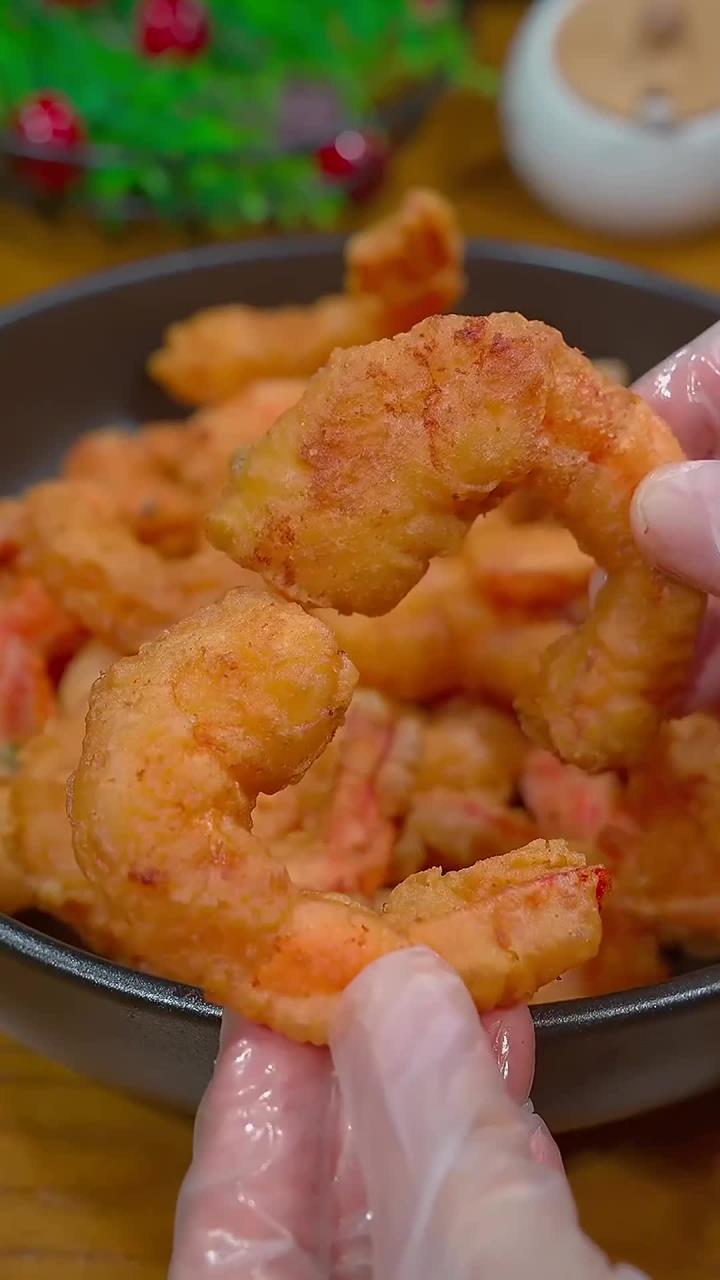 吃腻白灼大虾？来试试这款外脆里嫩的炸大虾，口感超赞！