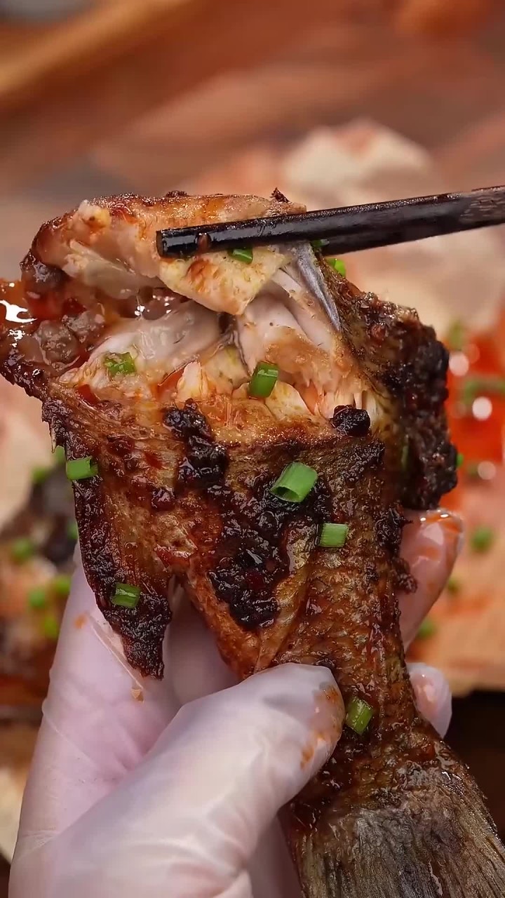 原来空气炸锅还能烤鱼,麻辣鲜香的巨好吃