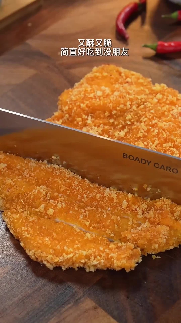 竟然不费一滴油也能做又酥又脆的脆皮炸鸡排,这个空气炸锅鸡排做法一定要学会,超简单
