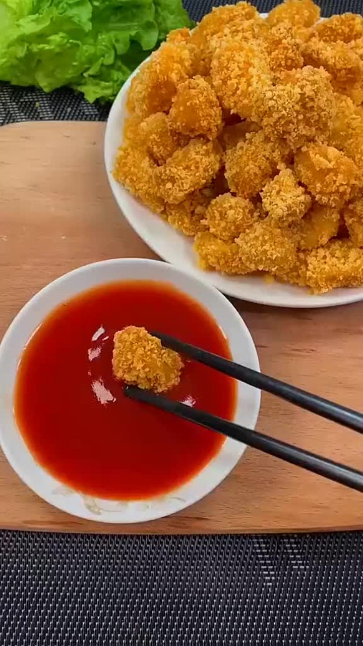 去肯德基必吃的鸡米花,在家就能做,小孩超爱吃～