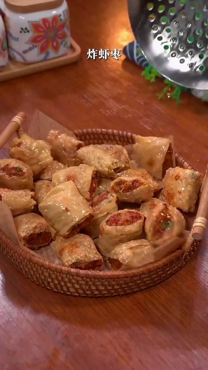 潮汕美食,炸虾枣,外脆里嫩,真的太好吃了