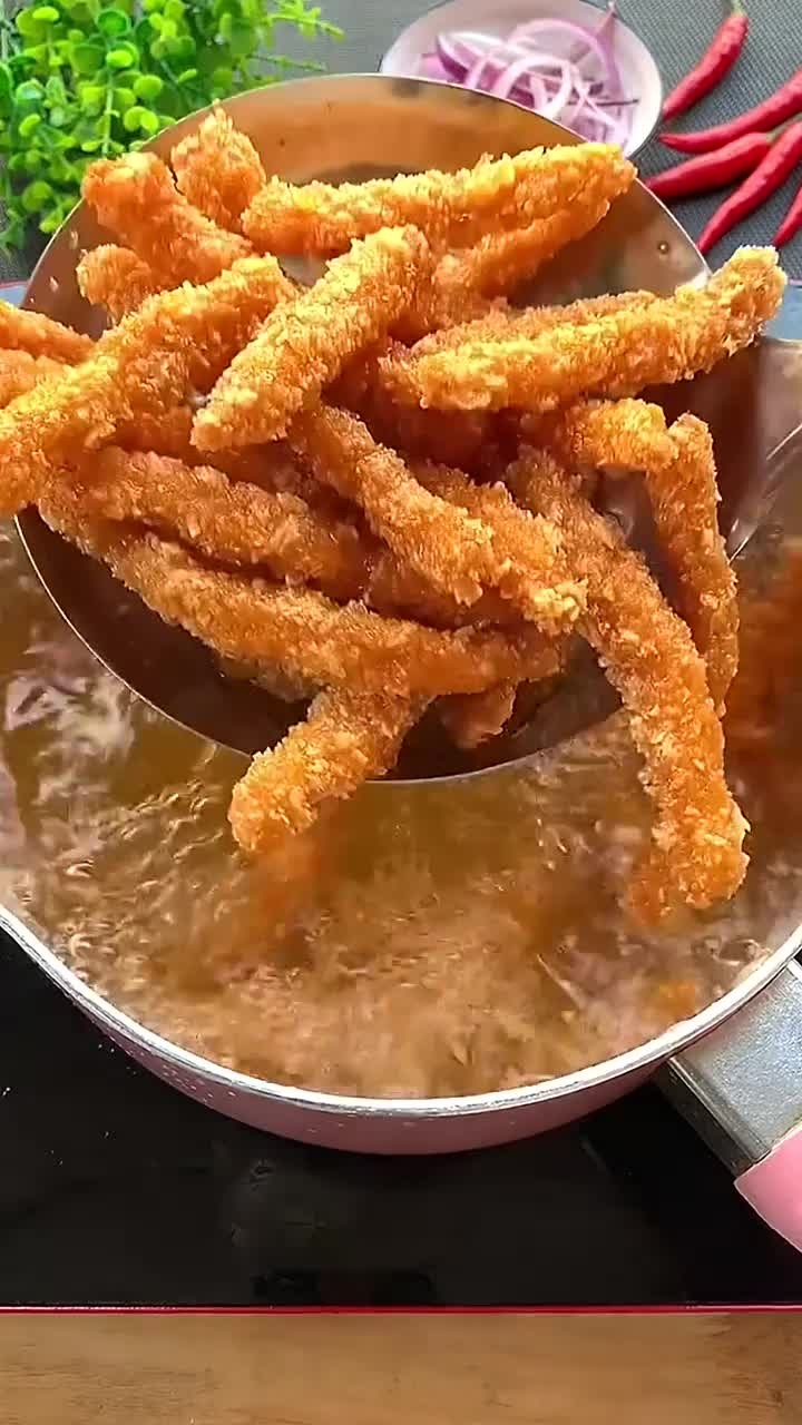 在家自制炸鸡柳,外酥里嫩,味道超赞,家人纷纷点赞!
