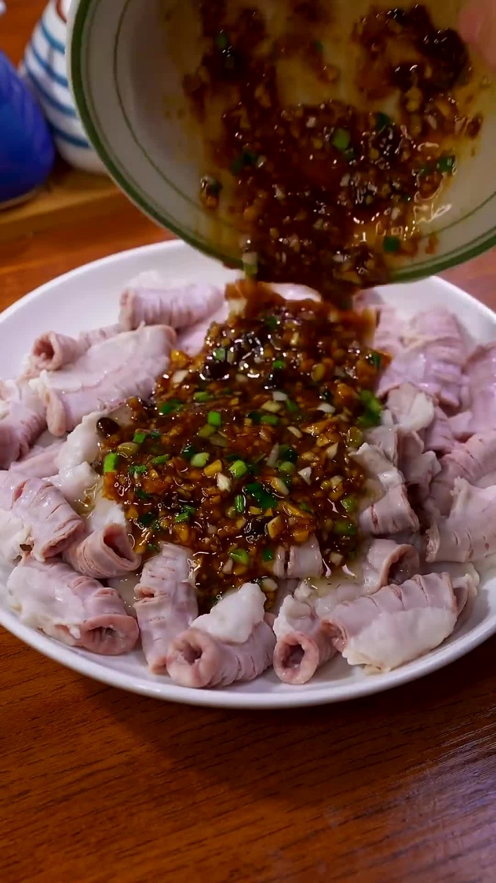 广东家常菜豉汁蒸粉肠,爽脆入味,做法简单好吃又下饭