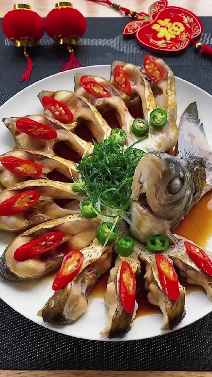 年夜饭创意菜:孔雀开屏,色香味俱全,令人垂涎欲滴!