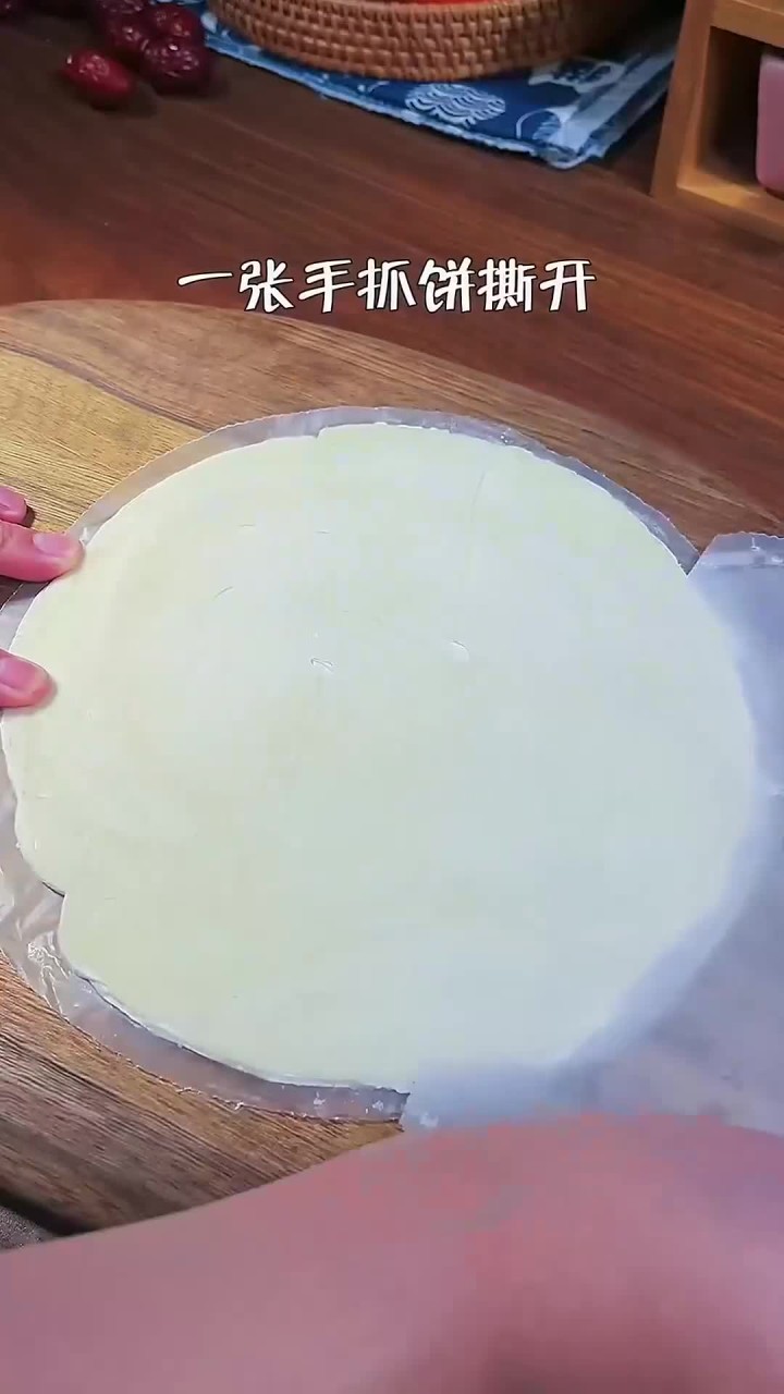 空气炸锅零失败的手抓饼肉松酥,咸香酥脆～